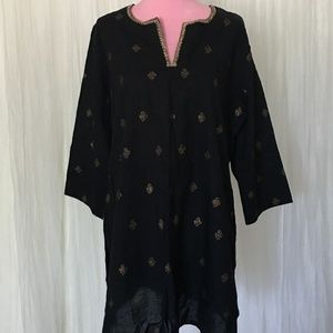 Black and Gold Kimono